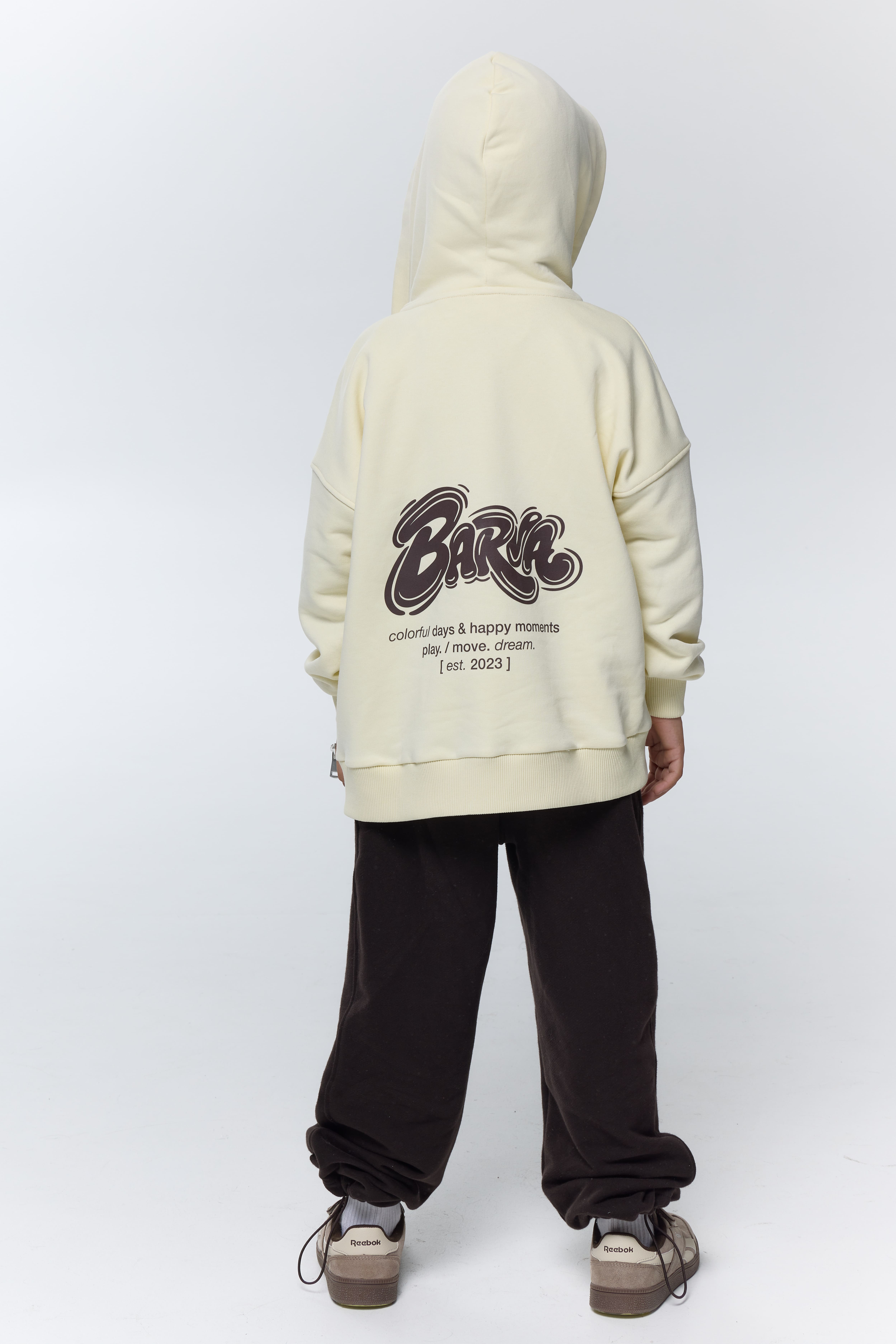 Худі зіп barvà вершковий unisex 